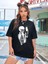Baskılı Kadın T-Shirt - Siyah 3