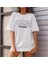 Kadın Bisiklet Yaka Baskılı T-Shirt - Beyaz 3