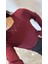 Bisiklet Yaka Uzun Kollu Crop - Bordo 3