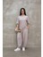 Osy Modal Yumuşak Dokulu Kumaş Oversize Bisiklet Yaka T-Shirt Jogger Eşofman Altı Eşofman Takımı - Gri 1