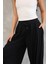 Osy Modal Yumuşak Dokulu Kumaş Şalvar Pantalon - Siyah 3