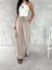 Ayrobin Oversize Kadın Pantalon - Bej 4