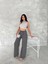 Ayrobin Oversize Kadın Pantalon - Füme 5