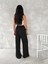 Ayrobin Oversize Kadın Pantalon - Siyah 2