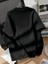 20/1 Penye Compack Ayı Baskılı Oversize Bisiklet Yaka Kısa Kol T-Shirt - Siyah 4