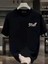 20/1 Penye Compack Start All Over Baskılı Oversize Bisiklet Yaka Kısa Kol T-Shirt - Siyah 2