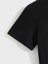 20/1 Penye Compack Baskılı Oversize Kısa Kol Bisiklet Yaka T-Shirt - Siyah 2