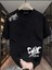 20/1 Penye Compack Day One Baskılı Oversize Bisiklet Yaka T-Shirt - Siyah 1