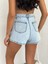 Kot Jeans Kesimetrik Kesim Cepli Şortlu Etek - Gri 3