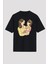 Anneler Gününe Özel Tasarım Anne Kız Baskılı T-Shirt - Siyah 1