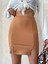 Çift Yırtmaçlı Etek Camel S25910 1