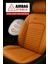 Fiat Regata Weekend 80 Turbo Diesel 1.9 (80 Hp) 1989 Uyumlu Deri Oto Kılıfı Tam Set Turuncu 3