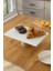 Mermer Beyaz 30X20 cm Ahşap Konik Ayaklı Sunumluk 3
