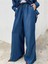 Kadın Mavi Denim Gömlek Pantalon Takım 3