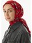 Lina Nine Desen Kırmızı Pamuklu Şal 5