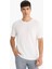Regular Fit Bisiklet Yaka Dokulu Kısa Kollu Tişört F8480AX25AU 4