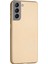 Samsung Galaxy S21 Premium Silikon Kılıf Gold 1