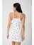 Kalp Baskılı Askılı Mini Pijama Gecelik+Tanga 3