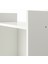 Baggebo Kitaplık 50 x 25 x 160 cm Beyaz Sabit Raflı Açık Depolama 2