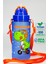 Çocuk Su Matarası Tritan Pipetli Su Şişesi Boyun Askılı Melek Okul Suluğu Bpasız 500 ml Mor T0106 3