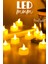 12 Adet LED Mum Tealight Mini Dumansız Pilli Alevli Dekoratif Yapay Mum Işıldak Beyaz 1036-2 1