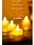 12 Adet LED Mum Tealight Mini Dumansız Pilli Alevli Dekoratif Yapay Mum Işıldak Beyaz 1036-2 3