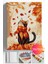 Sayılarla Boyama Seti Numaralı Tuval Fırça Boya Dahil Kasnaklı Set 50X70 cm - Sonbahar Kedi 1