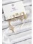 Pirinç Zirkon Taşlı Kutup Yıldızı Model Gold Renk 3'lü Çift Kadın Küpe - EBJ250726W36724 1