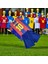 Messi Barcelona Çoraplı Bordo Mavi Çocuk Nostalji Halı Saha Forma 2