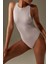Astarlı Halter Yaka Yumuşak Dokulu Esnek Çıtçıtlı Bodysuit 1