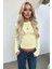 Sarı Bisiklet Yaka Basic Uzun Kollu Body MG1701 4