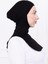 Siyah Ninja Bone Boyunluklu Likralı Sporcu Bonesi Kadın Pratik Tesettür Hijab Başörtü 4