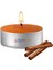 50 Li Tarçın Kokulu Kahve Rengi Tealight Mum 1
