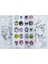 4 Adet Stickerli Boyama Kitabı ve 12 Li Tüp Kuru Boya Kalemi (Kuromi/minnie/unicorn/barbie) 2