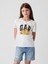 Kız Çocuk Kırık Beyaz Gap Logo Garfield Grafikli T-Shirt 1
