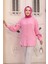 Çizgili Pembe Tesettür Tunik 101024P 1
