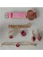 ( 6 x Parça ) Tıme Rose Red Saat + Kalp Kupe +Kolye + Bileklik + Yüzük Takı Seti Gül Kırmızısı 1