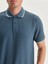 Lc Waıkıkı Indigo Polo Yaka Kısa Kollu Erkek Tişört 3