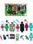 Minecraft 20 Parça Figür Oyuncak Enderman Steve Herobrine Domuz Adam Demir Golem 1