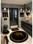 Fil, Kaymaz Taban Yuvarlak Banyo Halısı (100X100-60X60-40X60 CM 3'LÜ SET) 1