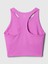 Kadın Pembe Halter Yaka Crop Spor Üst 2