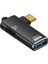 GA29 Type-C Metal Adaptör USB 3.0 5gbps Veri Aktarımı 100W Pd Şarj I-Phone Android Uyumlu 1