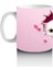 Pembe Kalpli Zeminden Bakan Sevimli Ikiz Kediler - Baskılı Kahve Kupası 2