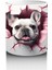 Çatlak Duvar Arasında Fransız Bulldog – Baskılı Kahve Kupası 3