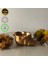 Tealight Mumluk Üçlü Bronz Set 6
