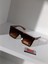 Kare Güneş Gözlüğü Kahverengi UV400 Unisex 1