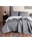 Dilara Pamuklu Çift Kişilik Yatak Örtüsü Seti (220X240)-A.GRI K.gri 2