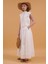 Fisto Astarlı Pamuk Yarım Fermuarlı Etek- Dantel Detay - Cepli 5