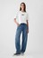 Kadın Beyaz Arch Gap Logo T-Shirt 3