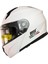 Motosiklet Çene Açılır Kask Güneş Vizörlü Ece 22.06 Sertifikalı New Motor Kaskı V2 Whıte 1